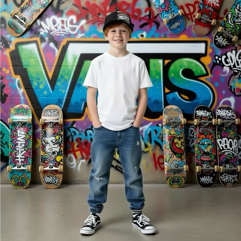 Vans Off The Wall Snapback Cap – Child Size (5–10) – NWOT